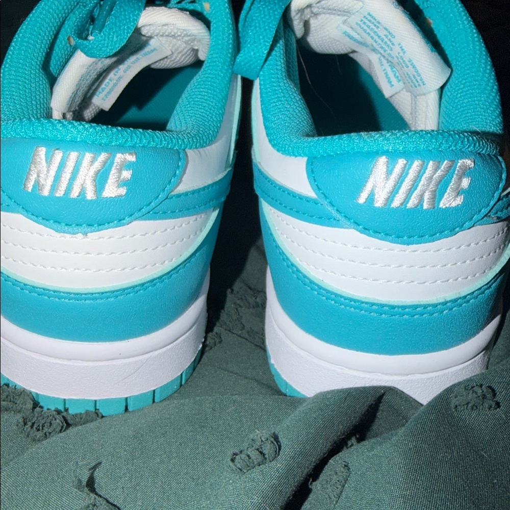 Nike dunks Aqua and White Sneakers - Picture 3 of 5